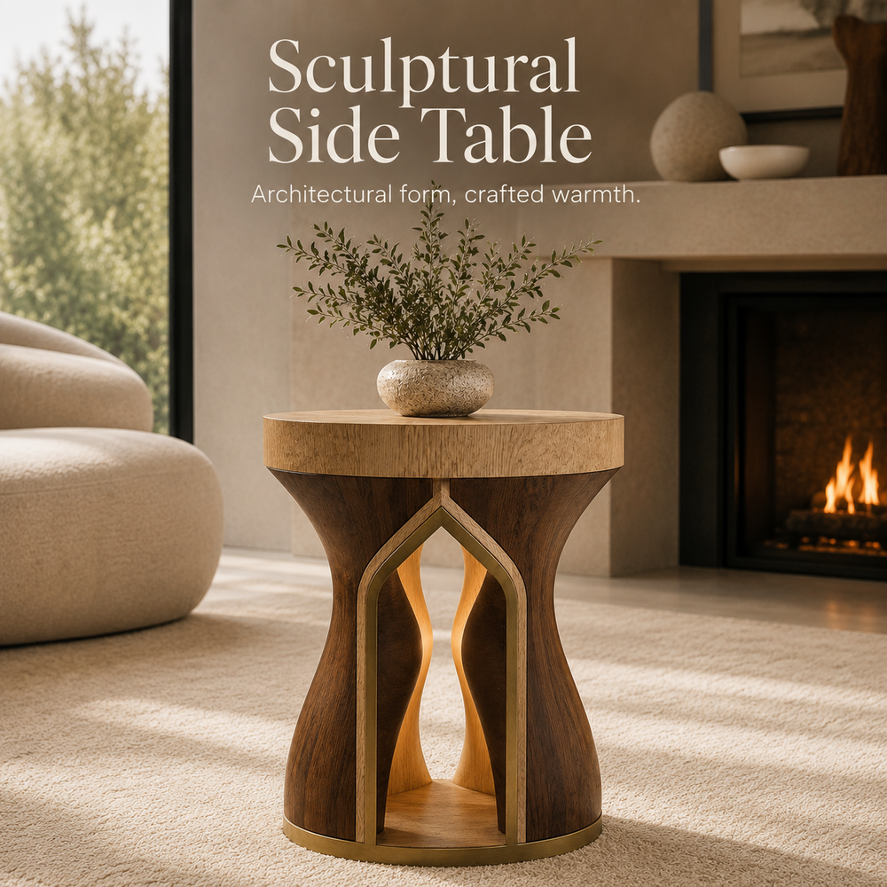 Elara Rounded Accent Table - Design 086 - product image 02