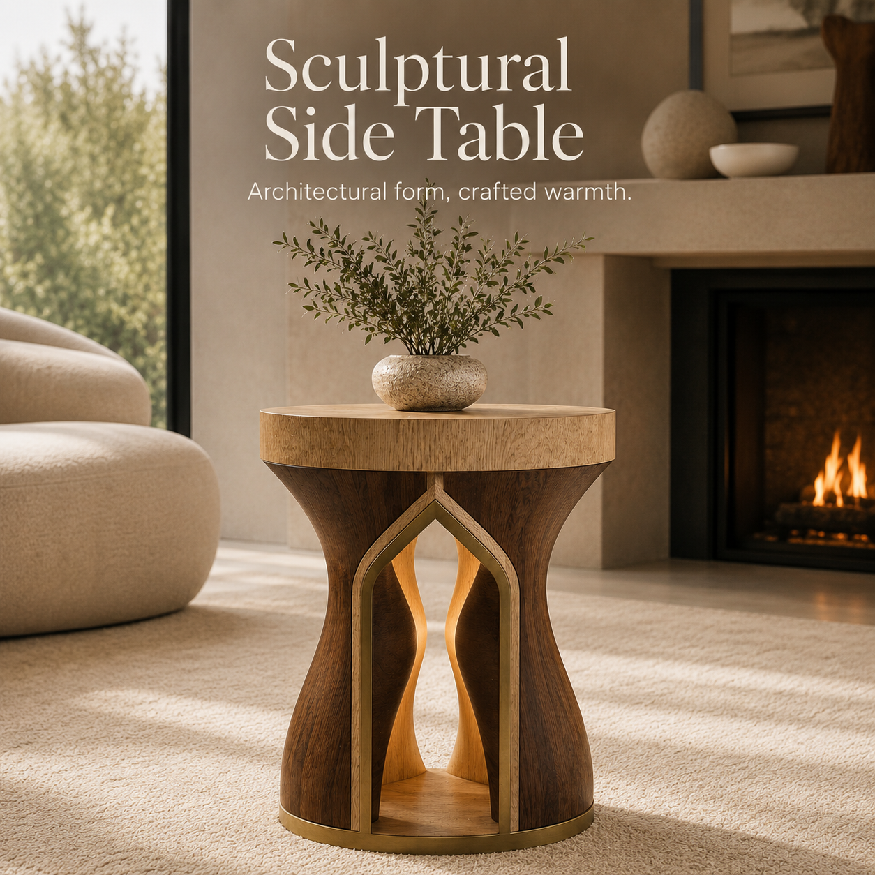 Elara Rounded Accent Table - Design 086 - product image 02