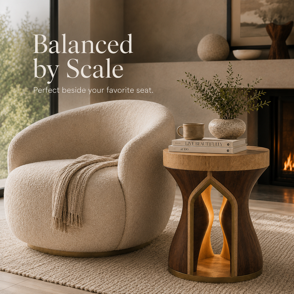 Elara Rounded Accent Table - Design 086 - product image 04