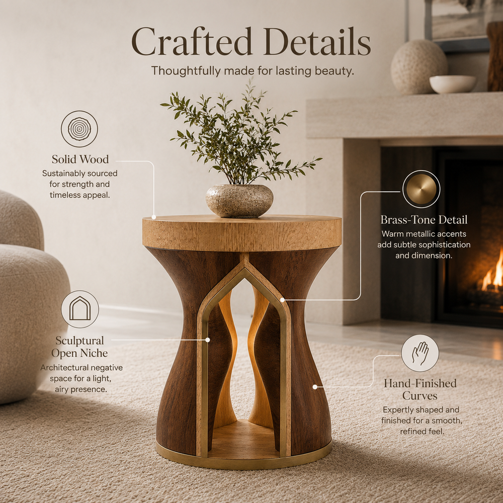 Elara Rounded Accent Table - Design 086 - product image 08