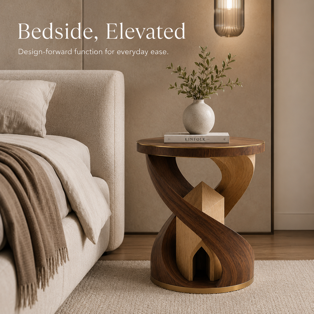 Liora Warm Wood Side Table - Design 089 - product image 06