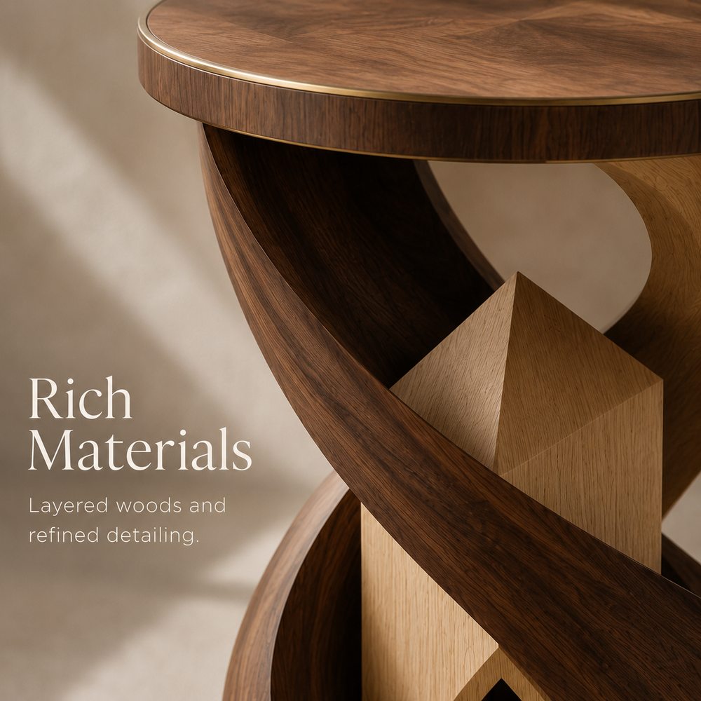 Liora Warm Wood Side Table - Design 089 - product image 07