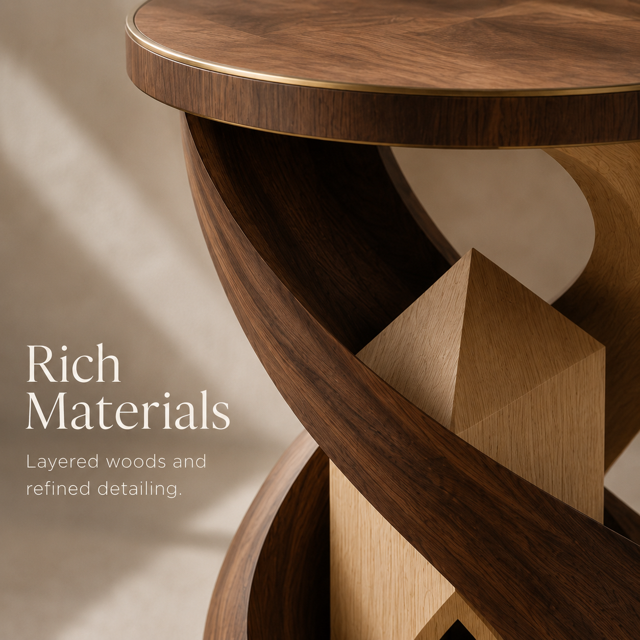 Liora Warm Wood Side Table - Design 089 - product image 07