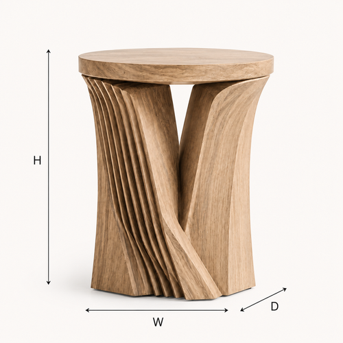 Arden Sculptural Side Table - Design 090 - product image 02