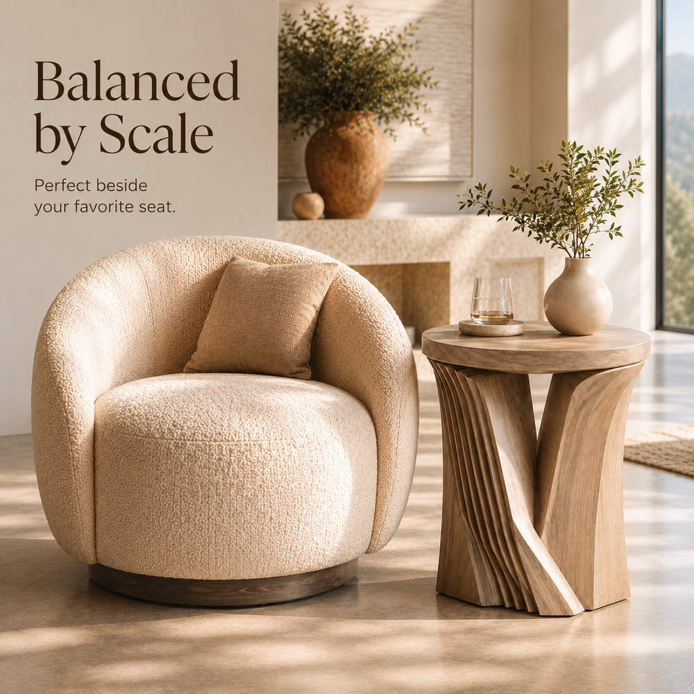 Arden Sculptural Side Table - Design 090 - product image 07