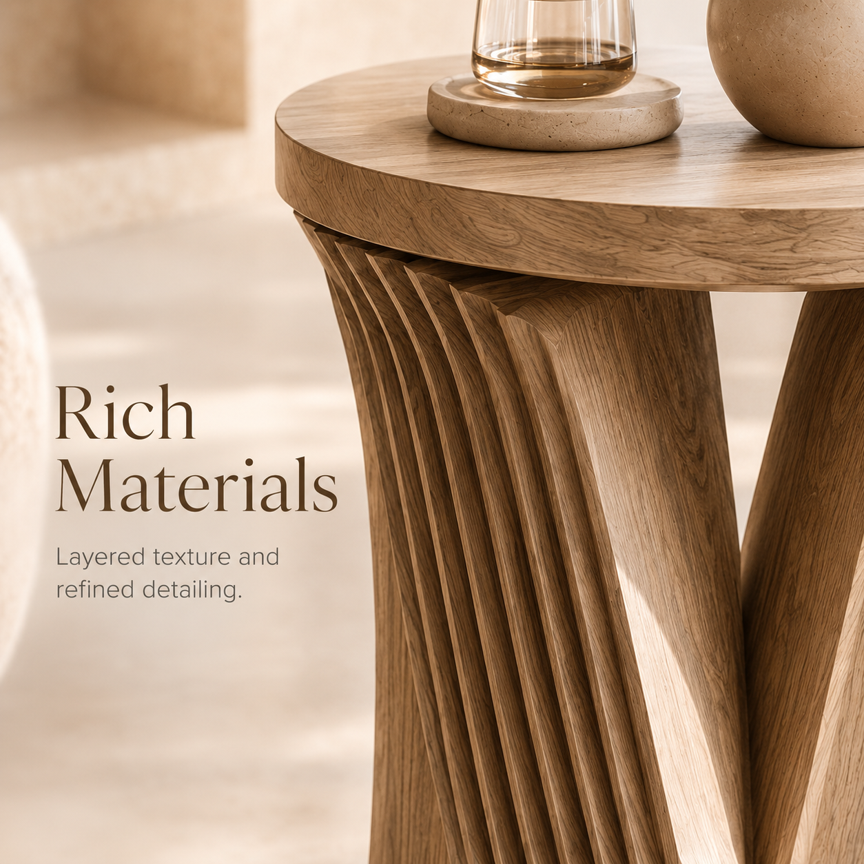 Arden Sculptural Side Table - Design 090 - product image 09