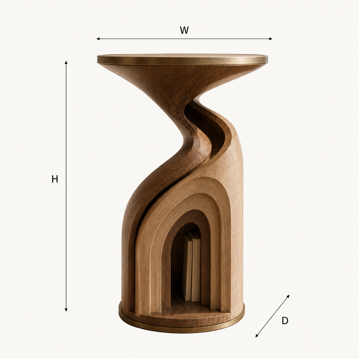 Mira Organic Wood Side Table - Design 091 - product image 07