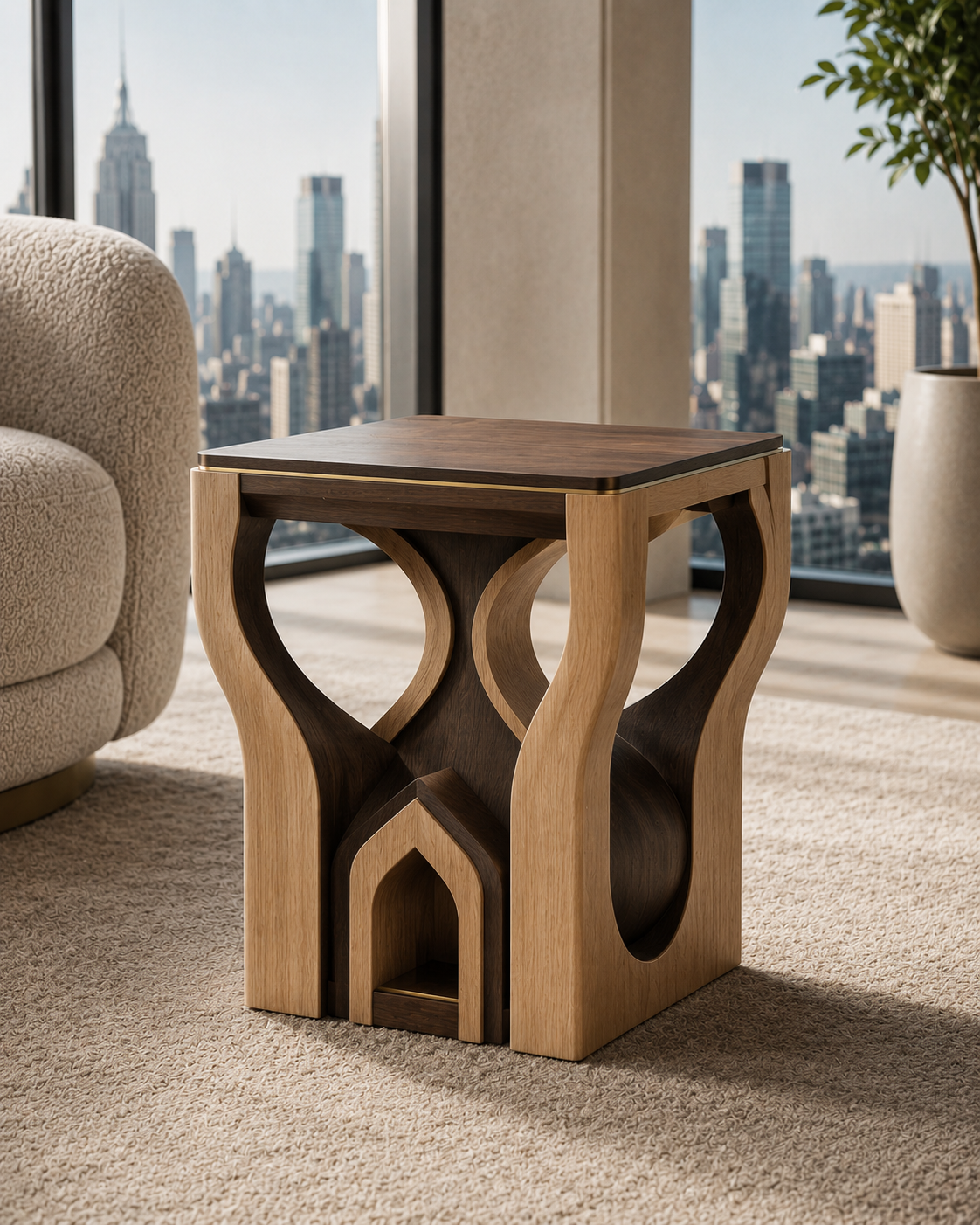 Calder Curved End Table - Design 092 - main view