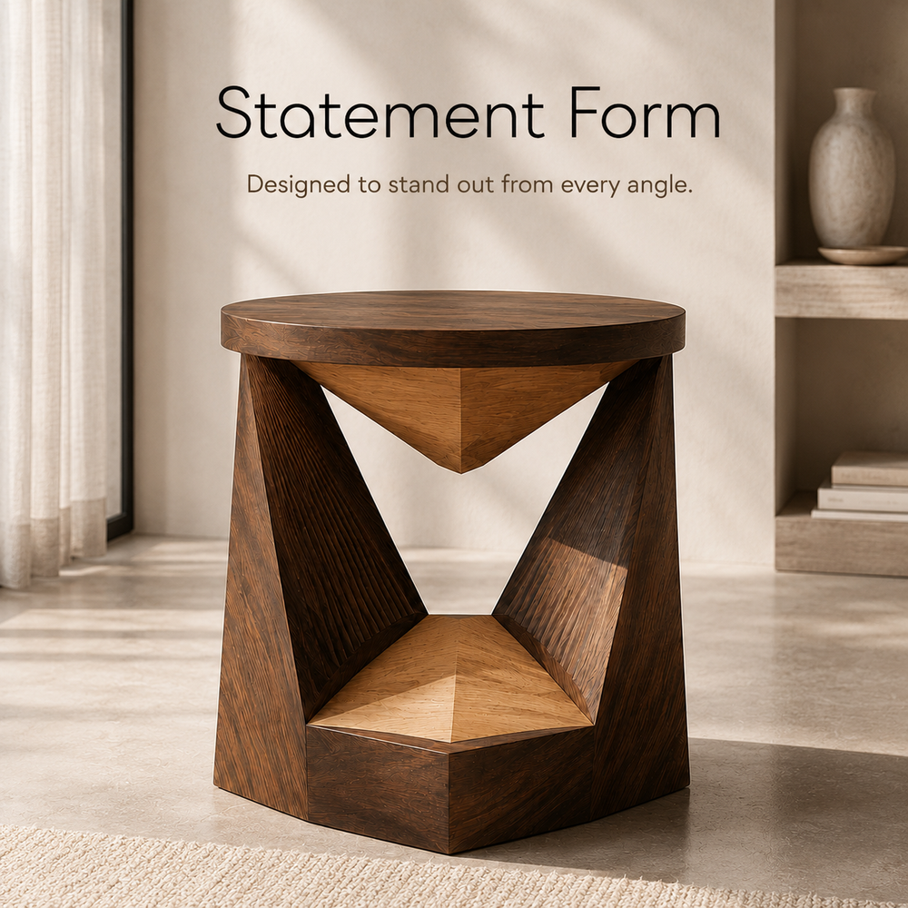 Soren Solid Wood Side Table - Design 093 - product image 03