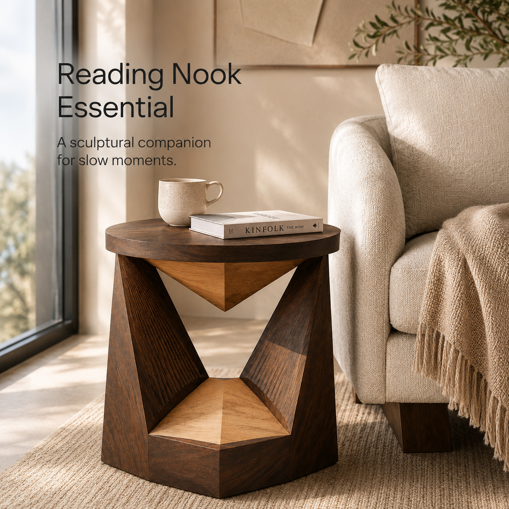 Soren Solid Wood Side Table - Design 093 - product image 04