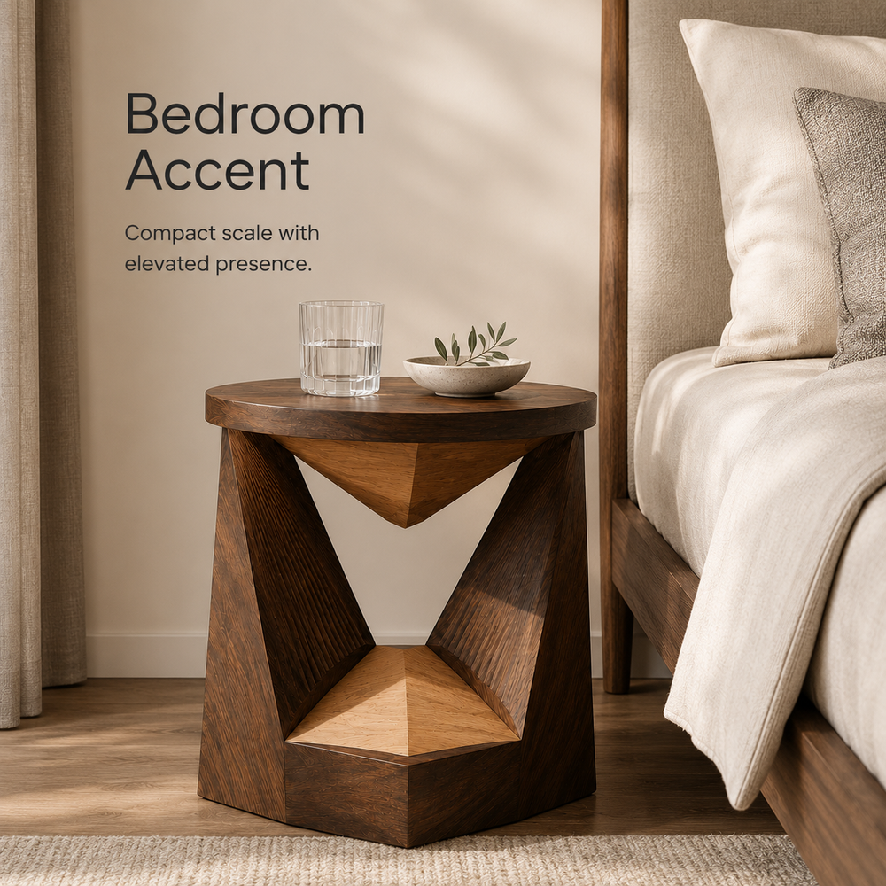 Soren Solid Wood Side Table - Design 093 - product image 05