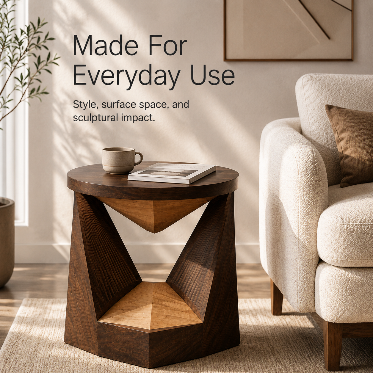 Soren Solid Wood Side Table - Design 093 - product image 06