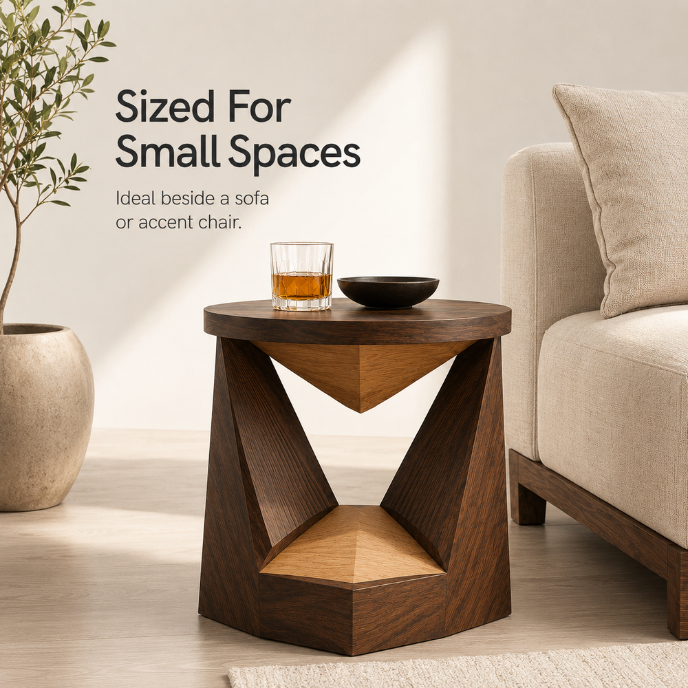 Soren Solid Wood Side Table - Design 093 - product image 09