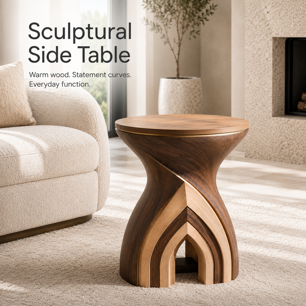 Elara Rounded Accent Table - Design 094 - product image 02
