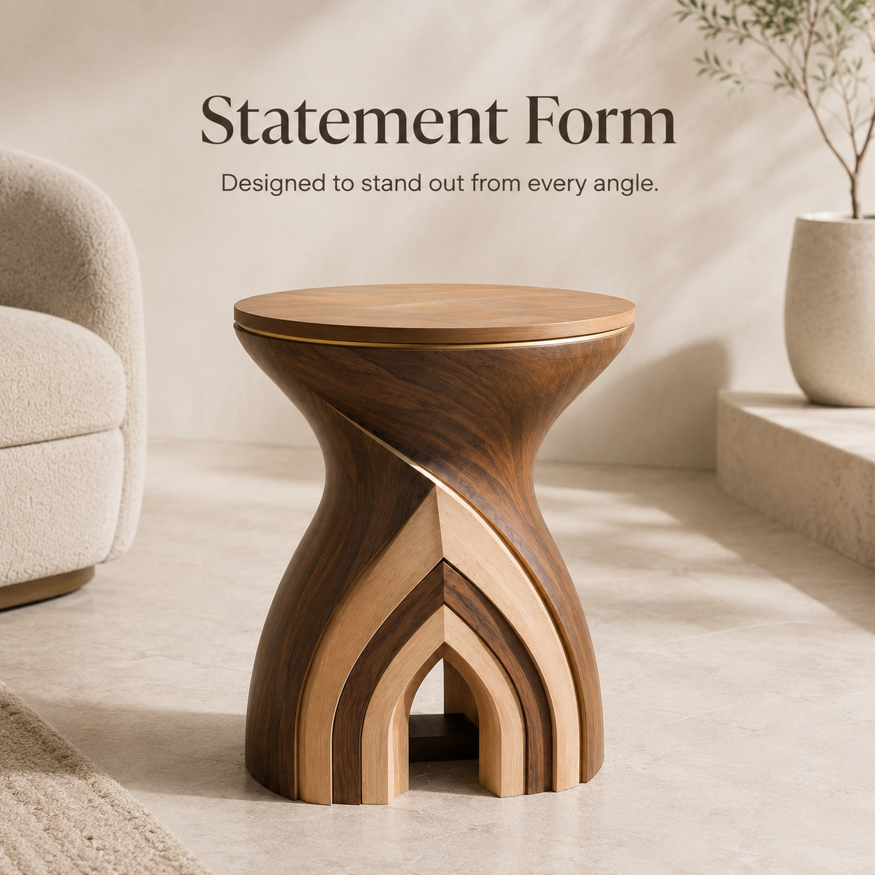 Elara Rounded Accent Table - Design 094 - product image 03