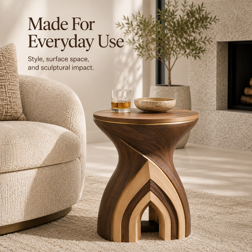 Elara Rounded Accent Table - Design 094 - product image 06