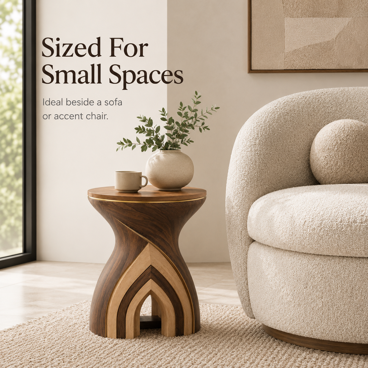 Elara Rounded Accent Table - Design 094 - product image 09