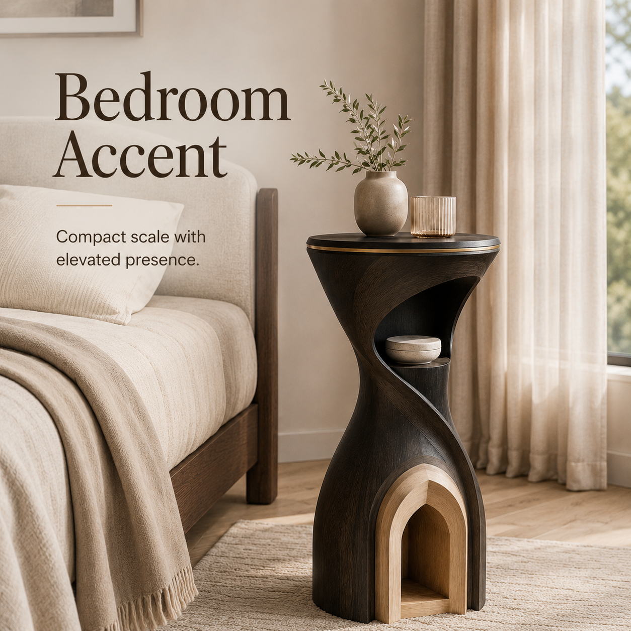 Liora Warm Wood Side Table - Design 097 - product image 05