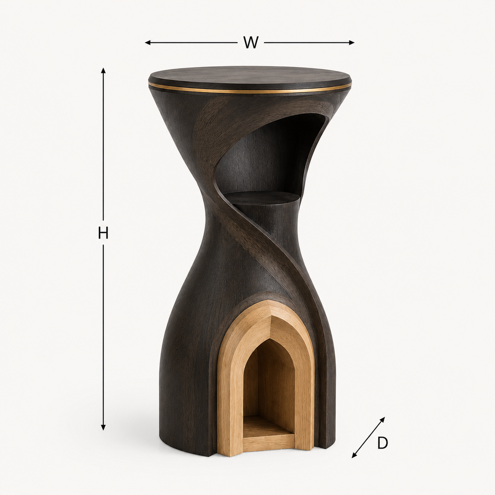 Liora Warm Wood Side Table - Design 097 - product image 10
