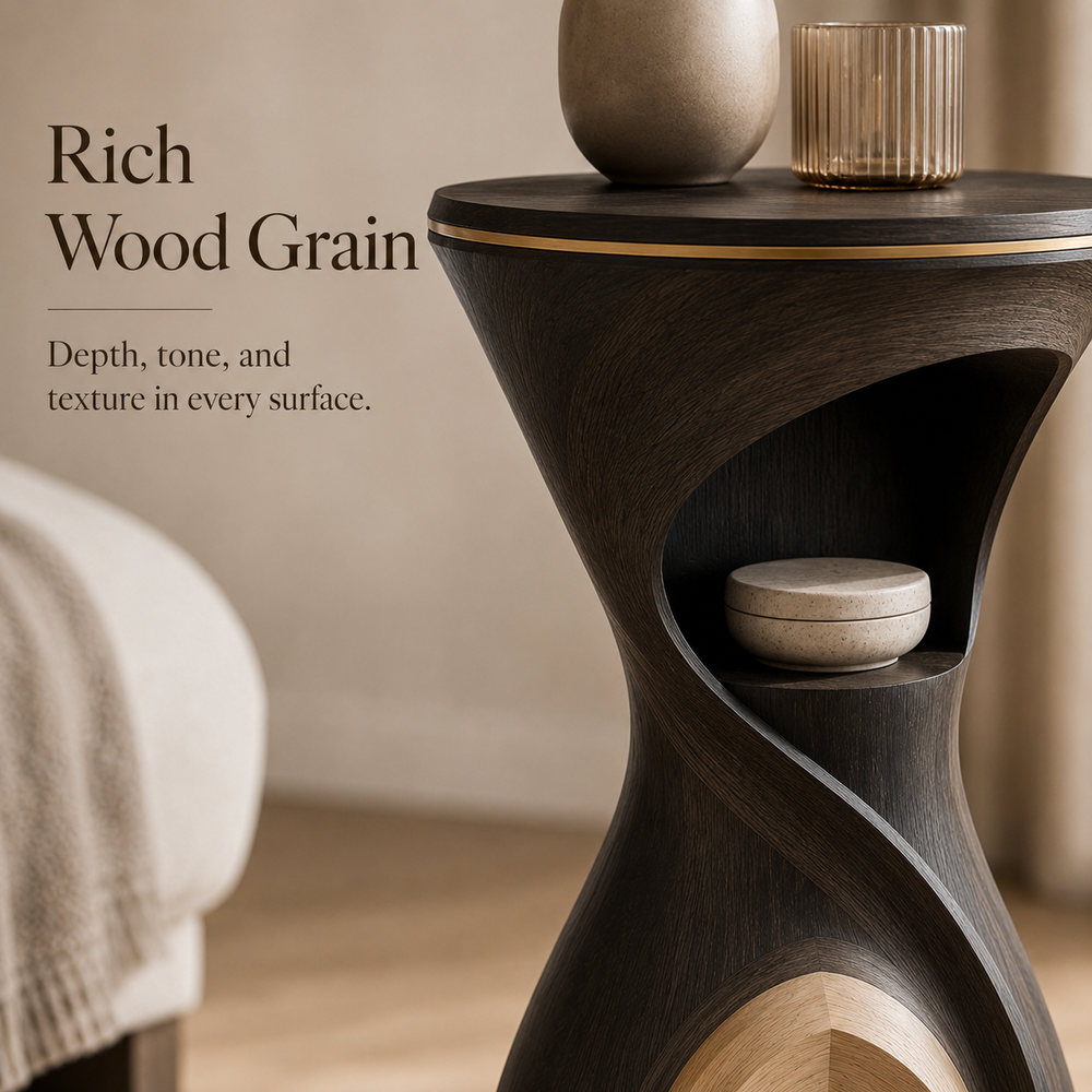 Liora Warm Wood Side Table - Design 097 - product image 11