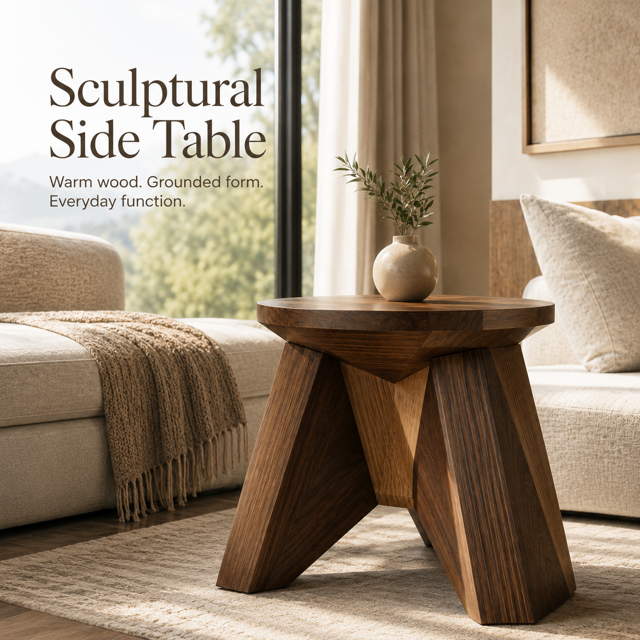 Arden Sculptural Side Table - Design 098 - product image 04