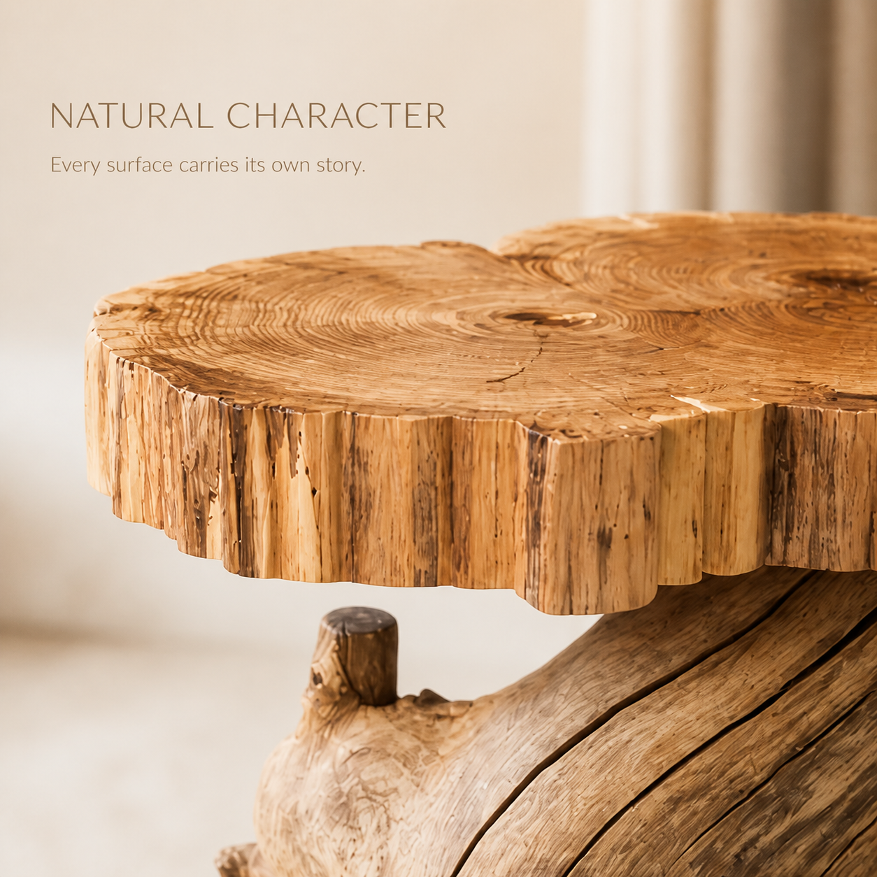 Calder Root Base Live Edge Side Table - product image 06