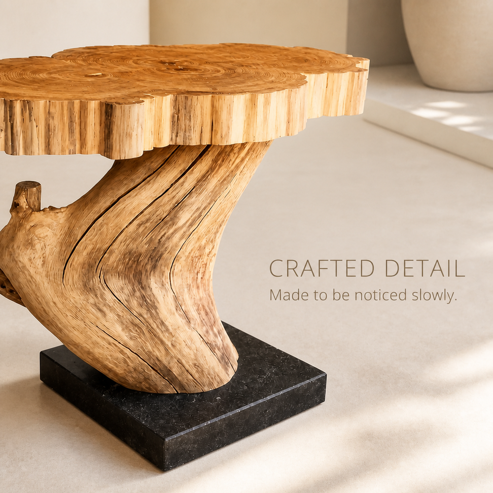 Calder Root Base Live Edge Side Table - product image 07
