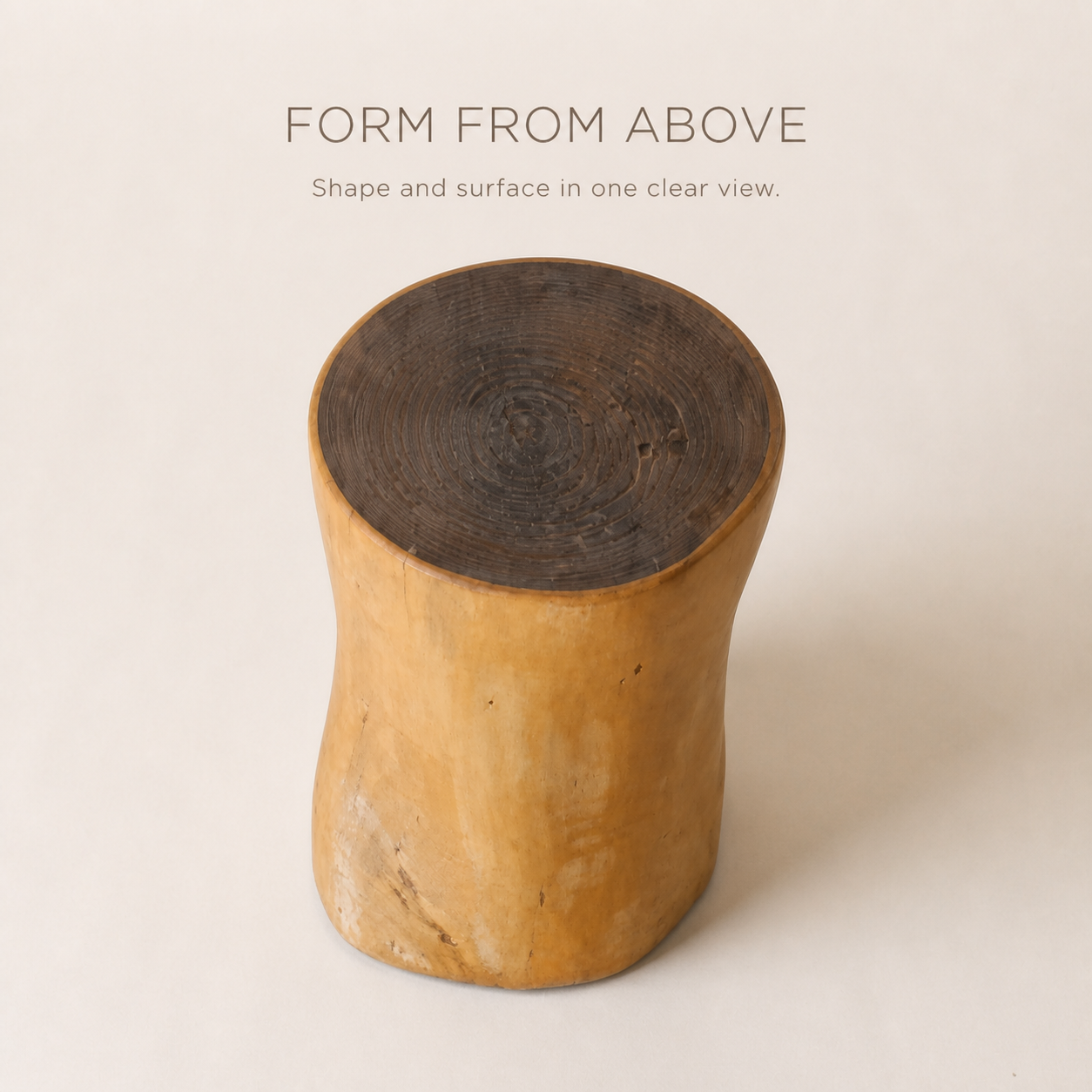 Nolan Natural Wood Stump Stool - product image 05