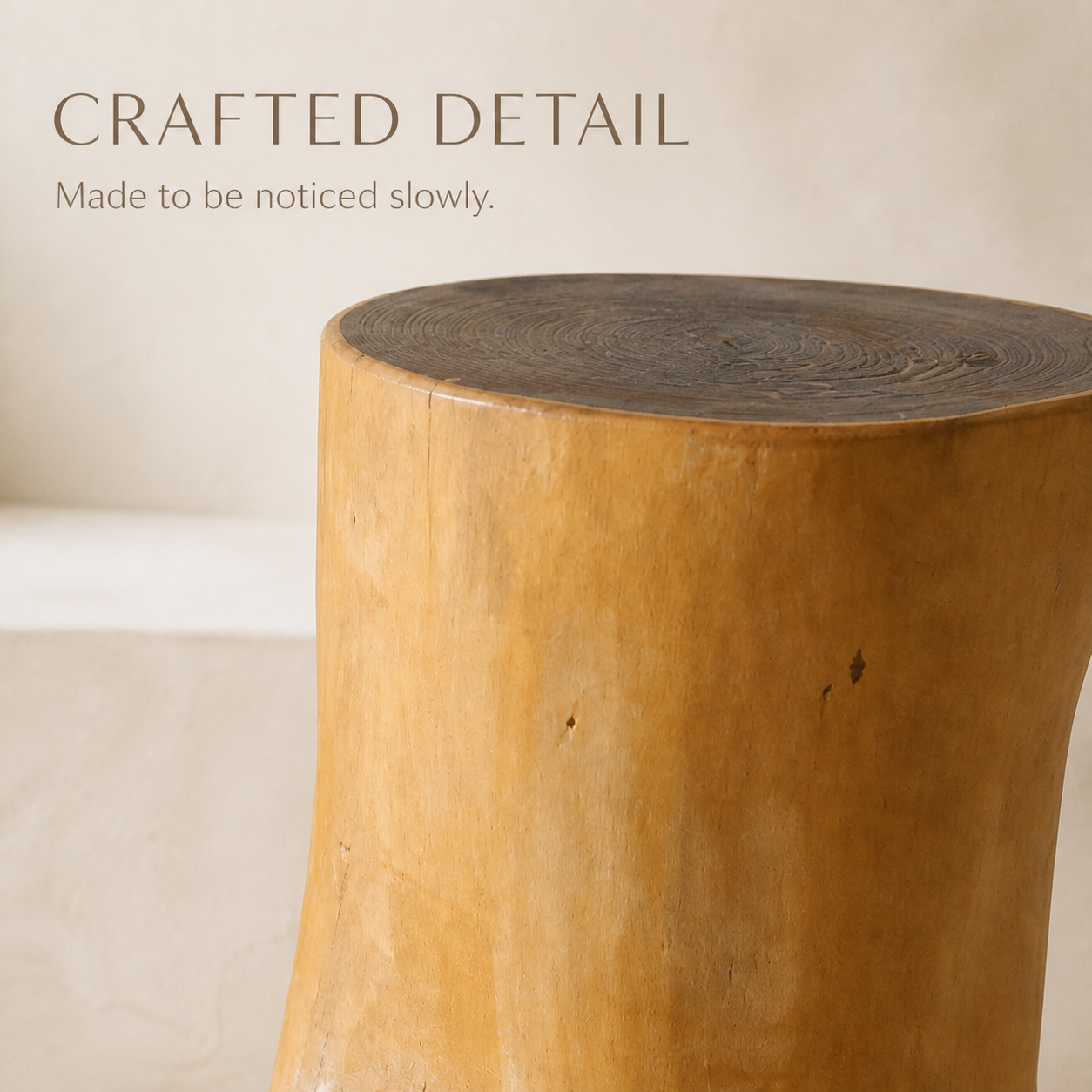Nolan Natural Wood Stump Stool - product image 07