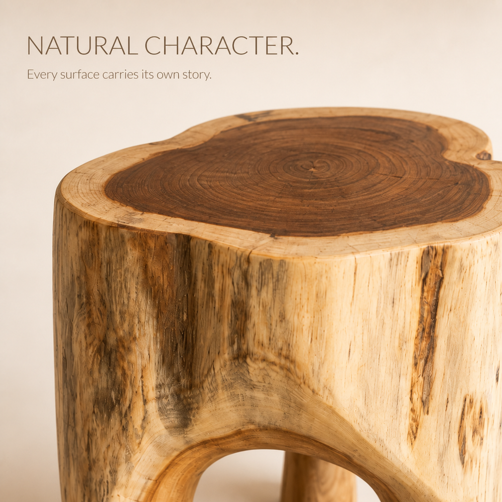 Alden Arch Leg Solid Wood Stool - product image 06