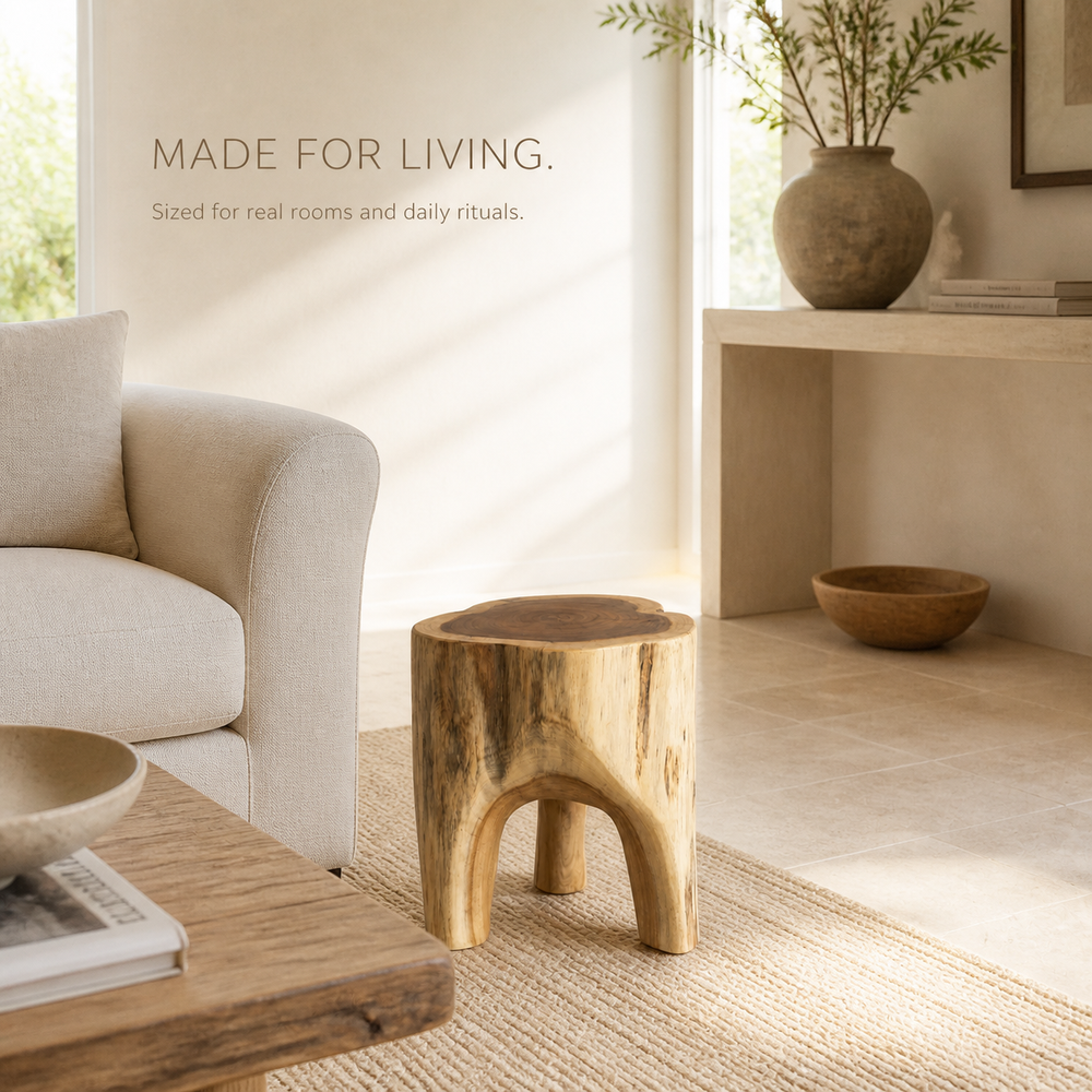 Alden Arch Leg Solid Wood Stool - product image 08