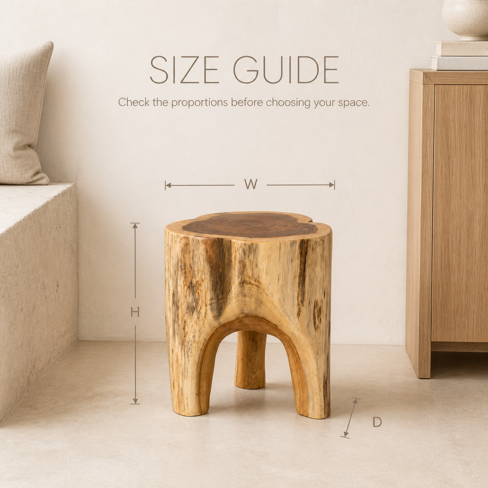 Alden Arch Leg Solid Wood Stool - product image 09