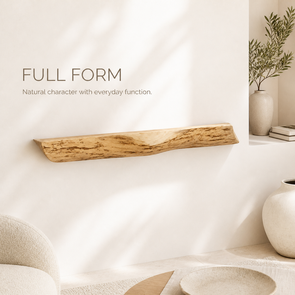 Rowan Branch Live Edge Wall Shelf - product image 02