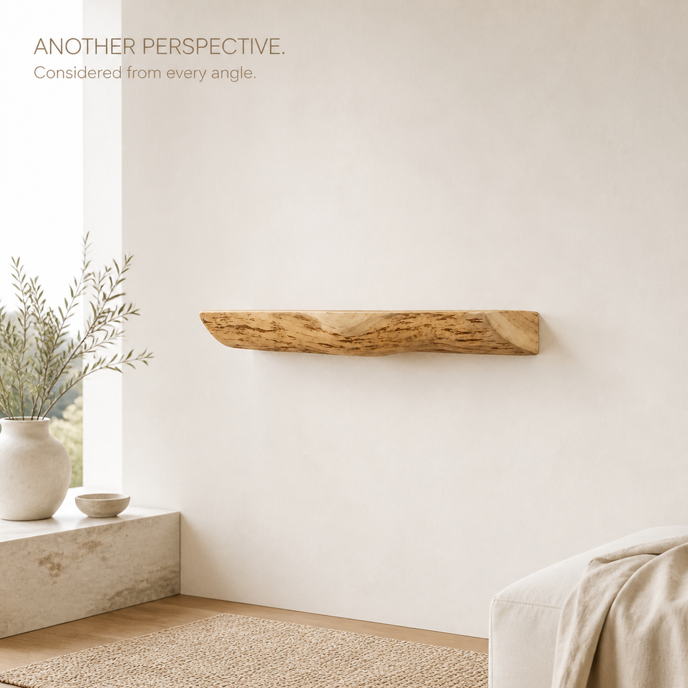 Rowan Branch Live Edge Wall Shelf - product image 03