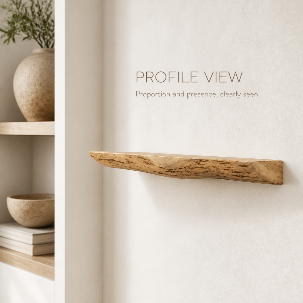 Rowan Branch Live Edge Wall Shelf - product image 04