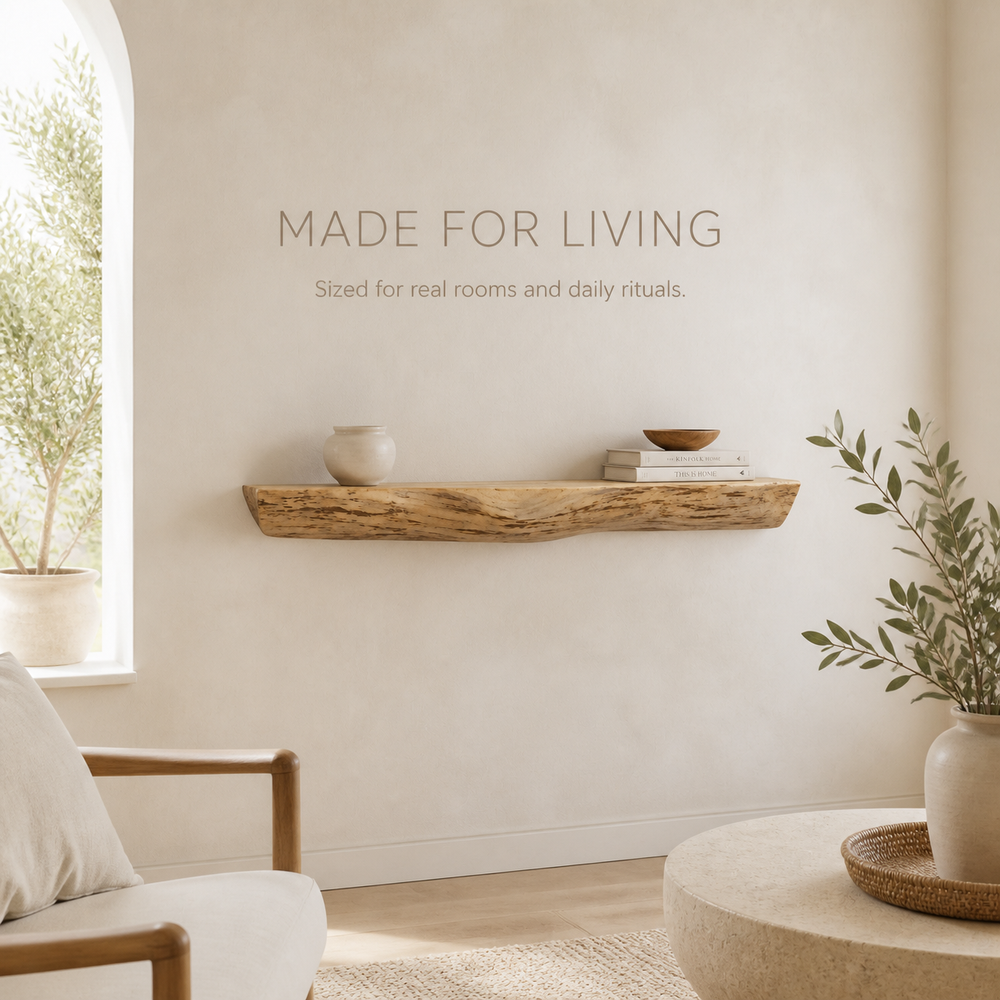 Rowan Branch Live Edge Wall Shelf - product image 08