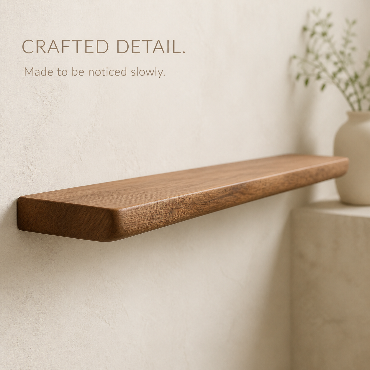 Vale Straight Live Edge Floating Shelf - product image 07