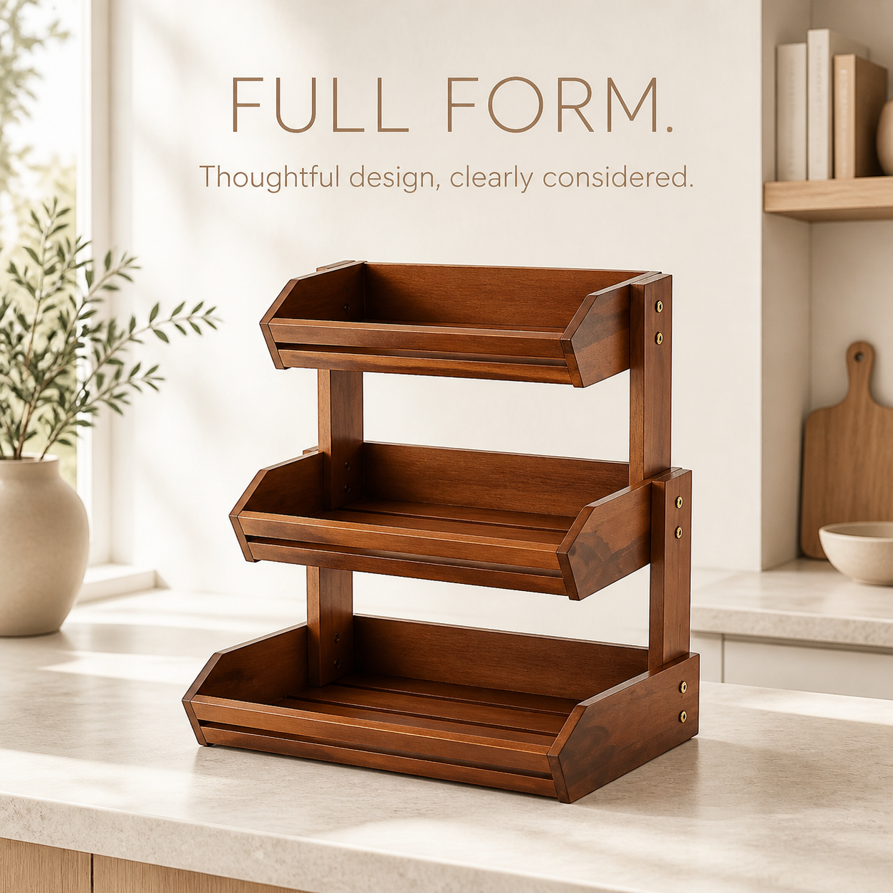 Natural Wood Produce Storage Rack - product image 02