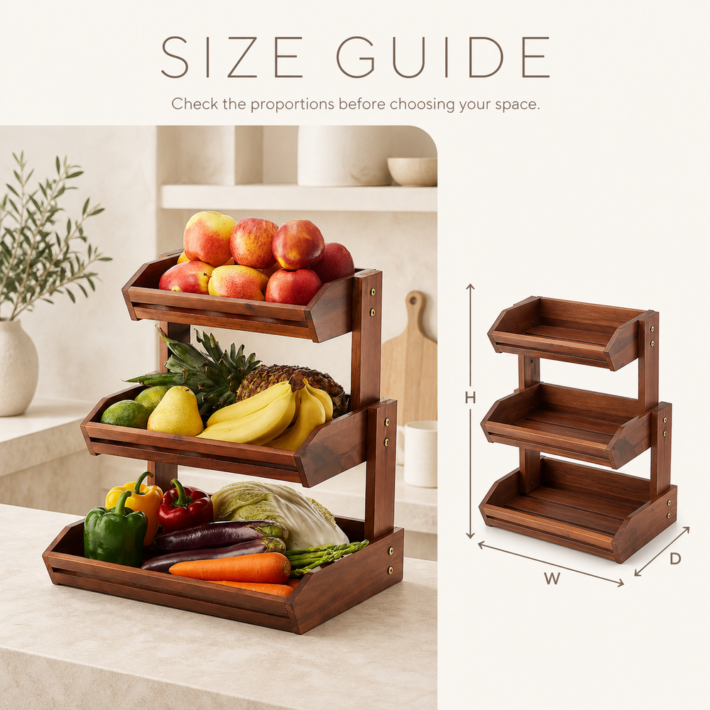 Natural Wood Produce Storage Rack - product image 09