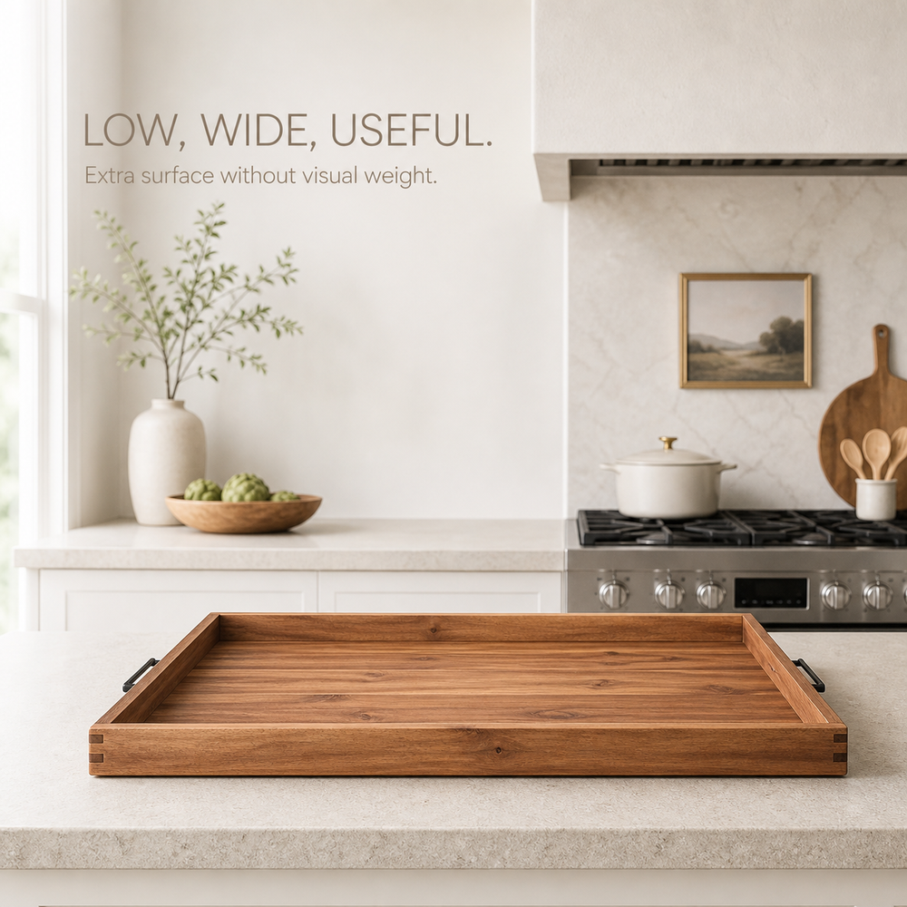 Natural Wood Stovetop Cover and Serving Tray - product image 04