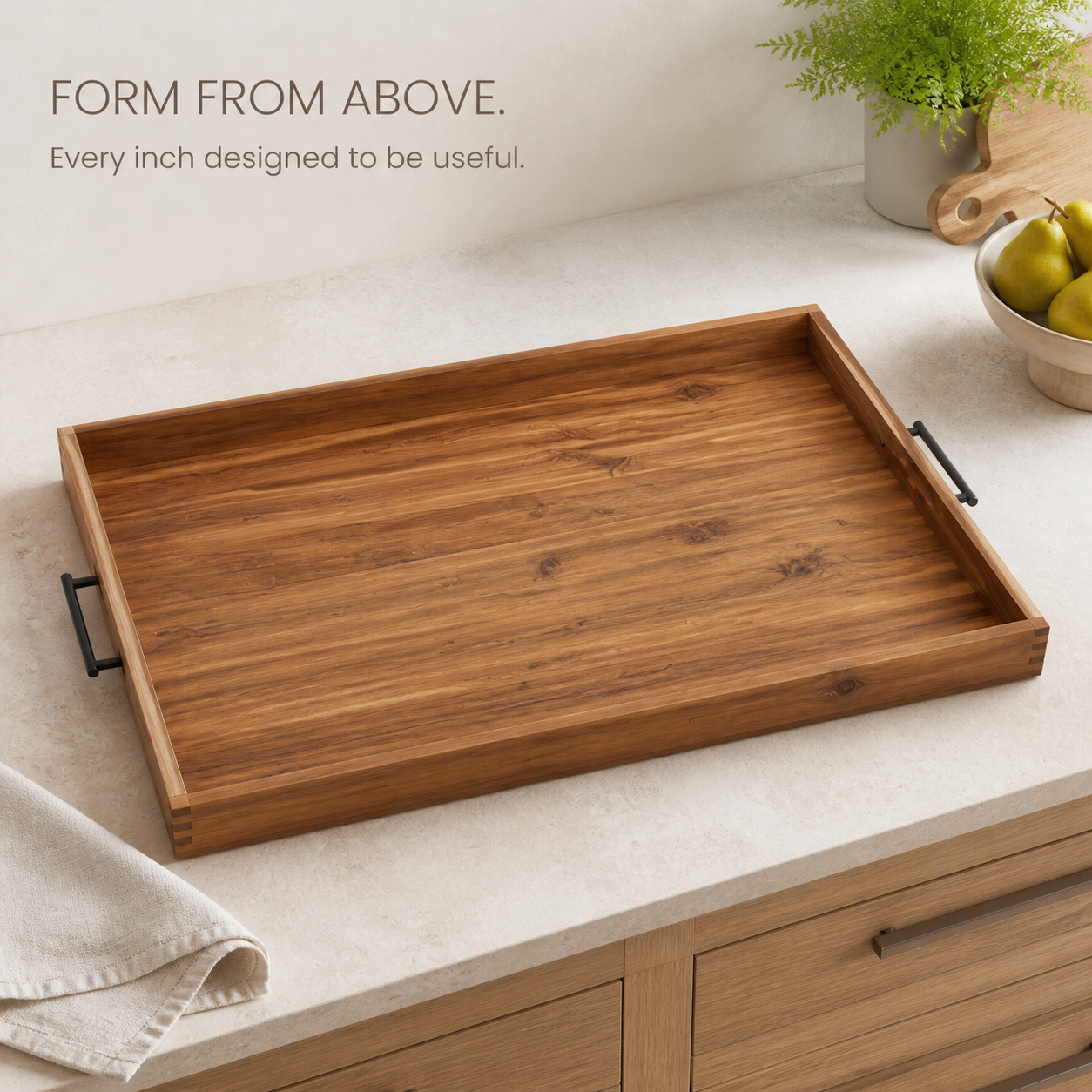 Natural Wood Stovetop Cover and Serving Tray - product image 05