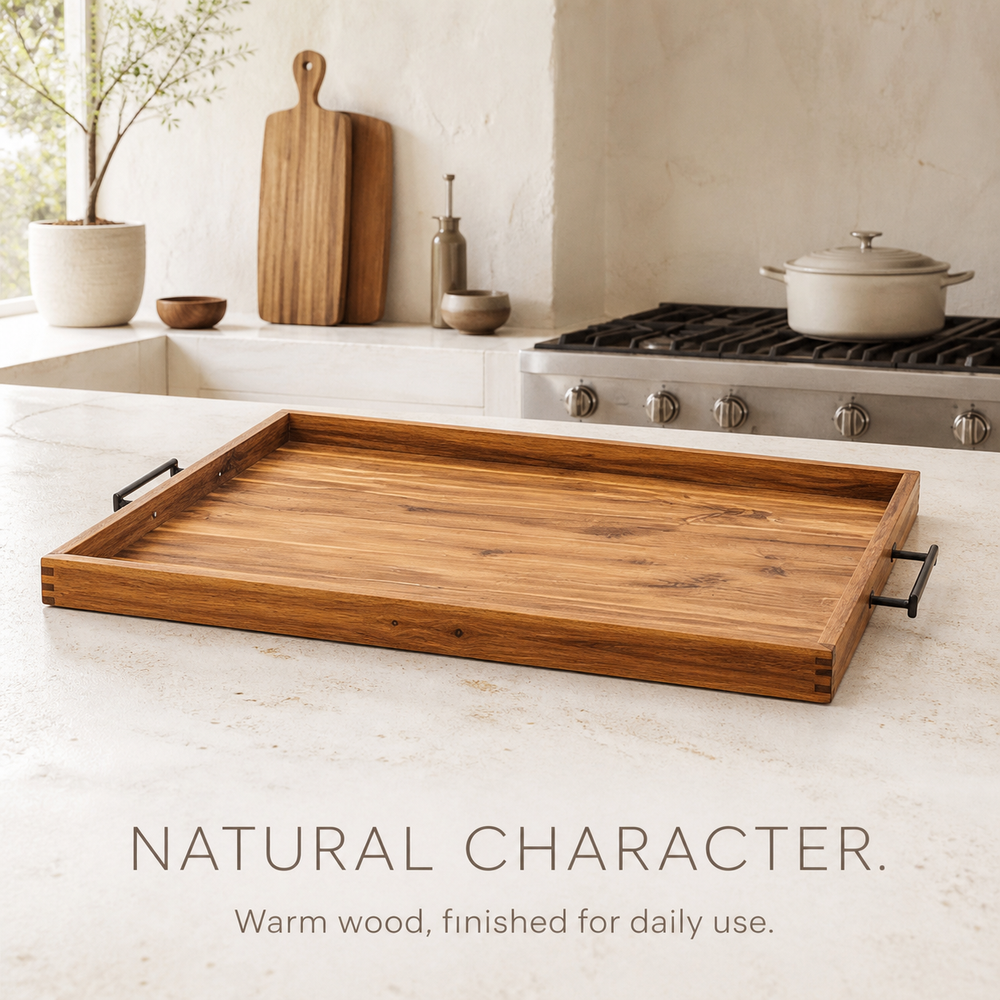 Natural Wood Stovetop Cover and Serving Tray - product image 06
