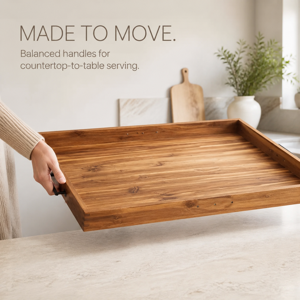 Natural Wood Stovetop Cover and Serving Tray - product image 07