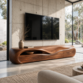 Elara Sculptural Solid Wood TV Stand - Design 078 - main view