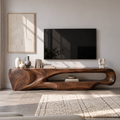 Orin Sculptural Solid Wood TV Stand - Design 084 - main view