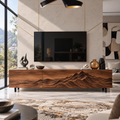 Eira Sculptural Solid Wood TV Stand - Design 093 - main view