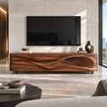 Lorien Sculptural Solid Wood TV Stand - Design 100 - main view