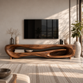 Noelle Sculptural Solid Wood TV Stand - Design 103 - main view