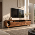 Theron Sculptural Solid Wood TV Stand - Design 109 - main view