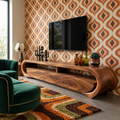 Orla Sculptural Solid Wood TV Stand - Design 117 - main view